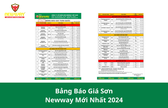 Bảng Báo Giá Sơn Newway Mới Nhất 2024